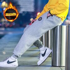 秋冬加绒加厚卫裤男宽松大码休闲运动裤子QT5070，男装休闲裤，星座810(原QT5070)