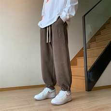 主推M-8XL秋季新款大码束脚潮流休闲卫裤109-K117-P50，男装休闲裤，星座109-1