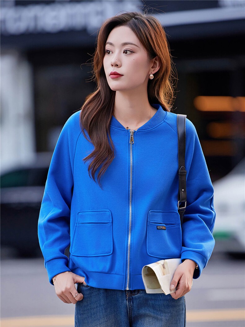 休闲宽松百搭短外套女2025年春秋新款中年妈妈时髦洋气棒球服上衣,女装短外套,靓衣阁