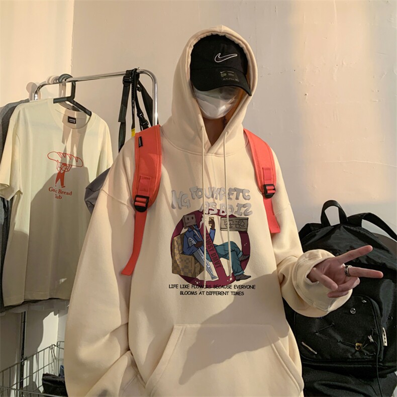 ！连帽圆领卫衣男装港风帽衫男LM154-P35,男装卫衣,电商B367