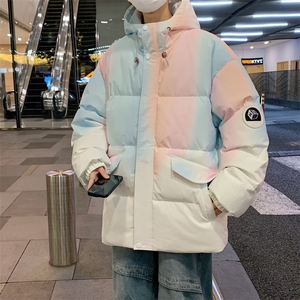 1506-1/M23621/P124渐变色棉服男款冬季情侣款面包服袄子学生外套图片