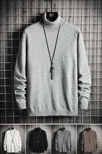 可翻高领毛衣男打底衫秋冬季新款男士针织衫韩版潮流多色DF65T图片