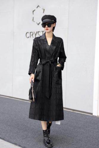 绵羊皮拼马毛气质外套，女装，澳洛菲