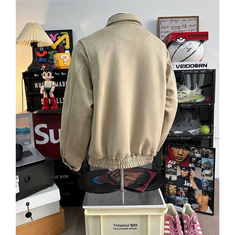 春装薄款百搭韩版休闲夹克外套麂皮夹克衫D328-JP01-P118,男装夹克,电商D328