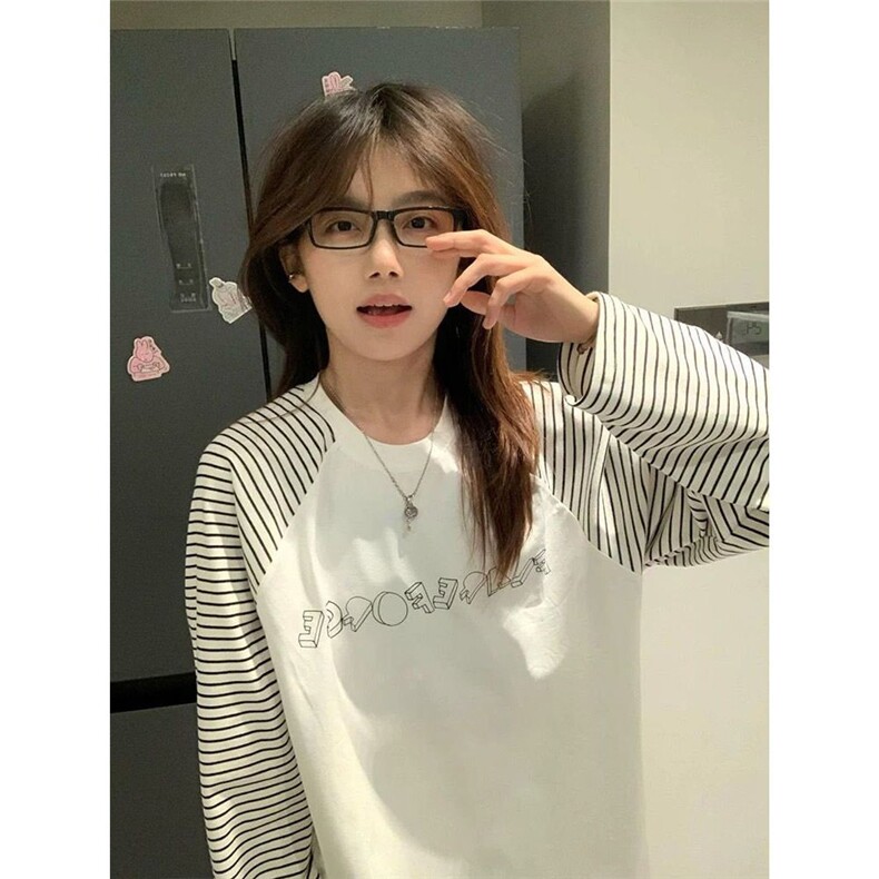 5539-P38原版做工220克休闲宽松男女同款长袖T恤，女装T恤，星座617A-2