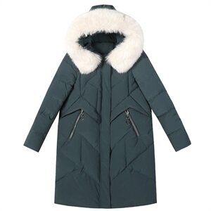 2024冬季新款时尚潮流女装棉衣 长款加厚保暖羽绒服 显瘦百搭外套图片