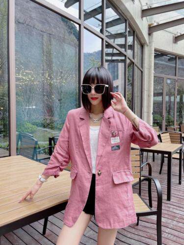 现货新款麻料西装，女装西装，久久索衣缘