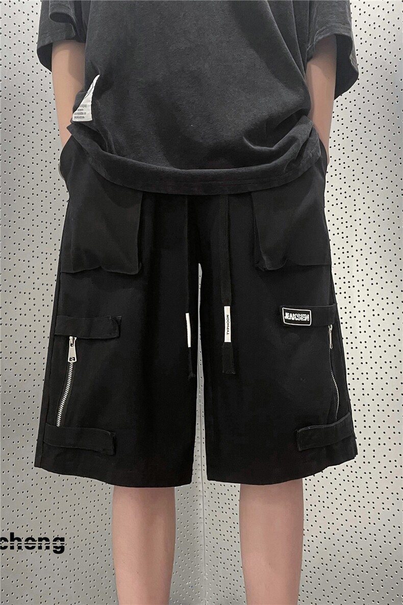 日系工装口袋短裤潮流百搭宽松休闲五分裤B315-K23276-p45控68,男装休闲裤,电商B315