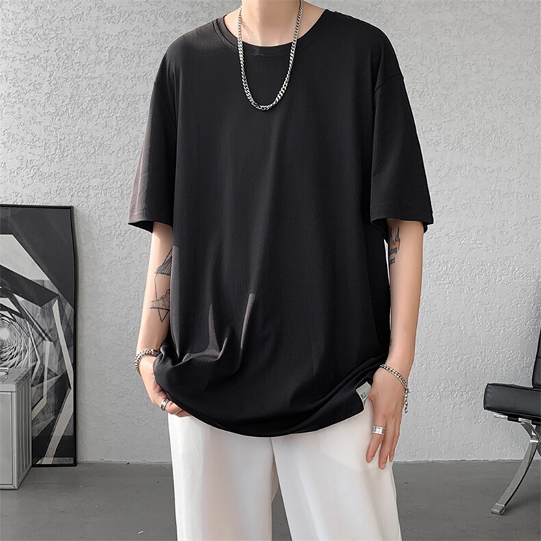 8XL-M高品质！！特大码冰丝速干T恤男透气短袖上衣纯色DX314P25,男装T恤,电商D206-1
