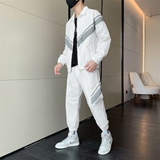 秋季新款两件套装男潮牌休闲运动衣服一套潮流韩版TZ0502-P110，男装休闲套装，星座308B-2