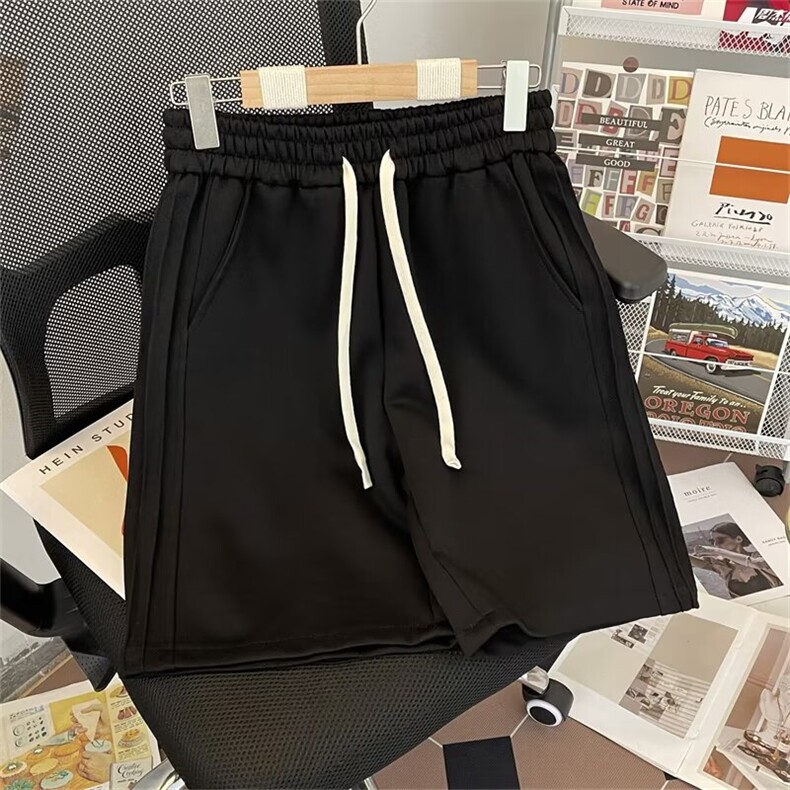 男新款青少年时尚华棉复牛奶丝休闲短裤 QK125 P30图片