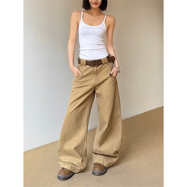 W11130-P53网图现货流行气质日系原宿休闲长裤简约潮流工装裤，男装工装外套，星座1608