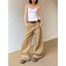 W11130-P53网图现货流行气质日系原宿休闲长裤简约潮流工装裤，男装工装外套，星座1608