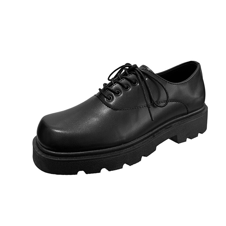 方头皮鞋男鞋秋季新款港风低帮小皮鞋青春休闲鞋shoes大头皮鞋,男鞋皮鞋,电商A223