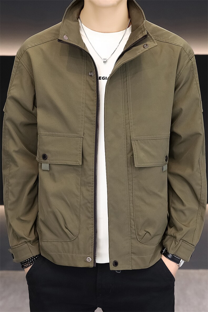 夹克男秋季立接高品质外套型男商务休闲百搭外套夹克N7939-P75,男装夹克,星座310B-3