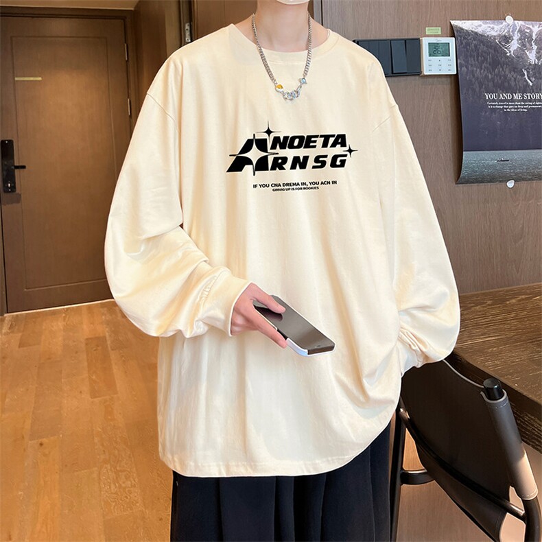 抖音得物供货量大从优可提供视频美式长袖T恤CT849特P25,男装T恤,电商A486-1