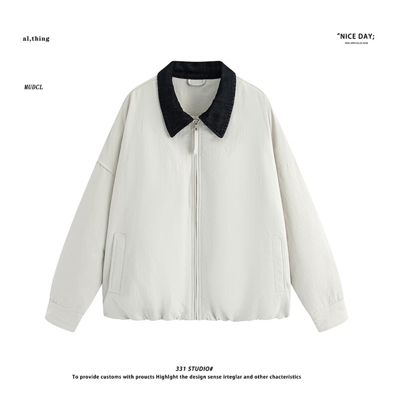 平铺~新标90白鸭绒美式休闲拼色羽绒服外套E105/P208,男装羽绒服,电商B331