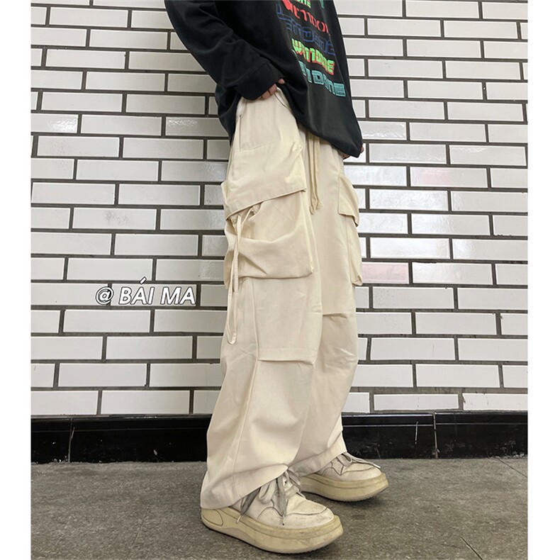 美式高街11工装直筒裤男潮牌hiphop阔腿拖地裤XZ211-1-K2202-P65,男装工装外套,星座211-1