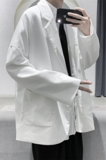 男装港风宽松休闲帅气百搭纯色西装外套灯芯绒小西服DM09-P65，男装西服套装，电商D321-1