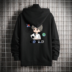 KS21207-P38加绒款-P43连帽开衫卫衣男运动外套大码班服网格，男装卫衣，电商A040A