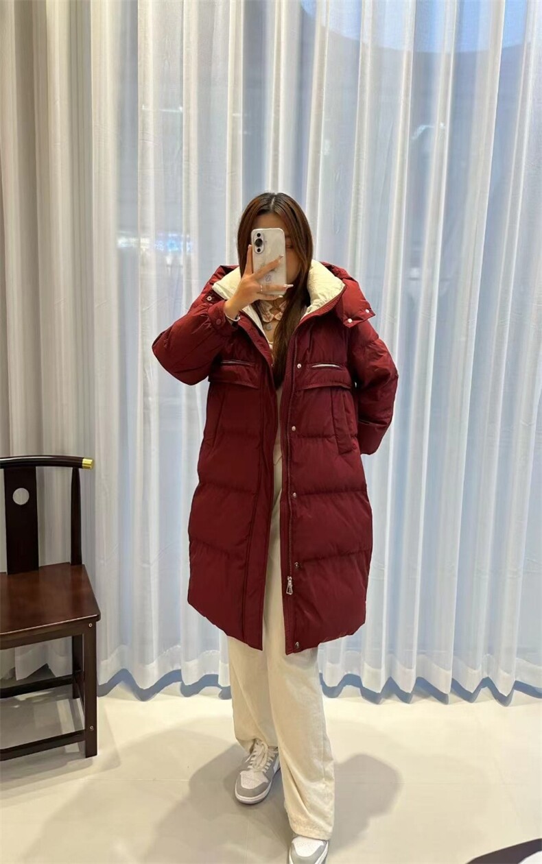 洋气高级感连帽羽绒服女2025冬季新款修身保暖,女装棉衣/棉服,牛米欧羽绒服工厂店