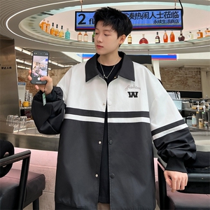 ！2023秋冬新款男士学院风夹克潮流撞色学生外套JKTJ001特P55图片