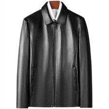 SF1901男式2026秋新款头层绵羊皮短款立领皮衣真皮皮衣男皮P560，男装皮衣，电商B360A（原721A）