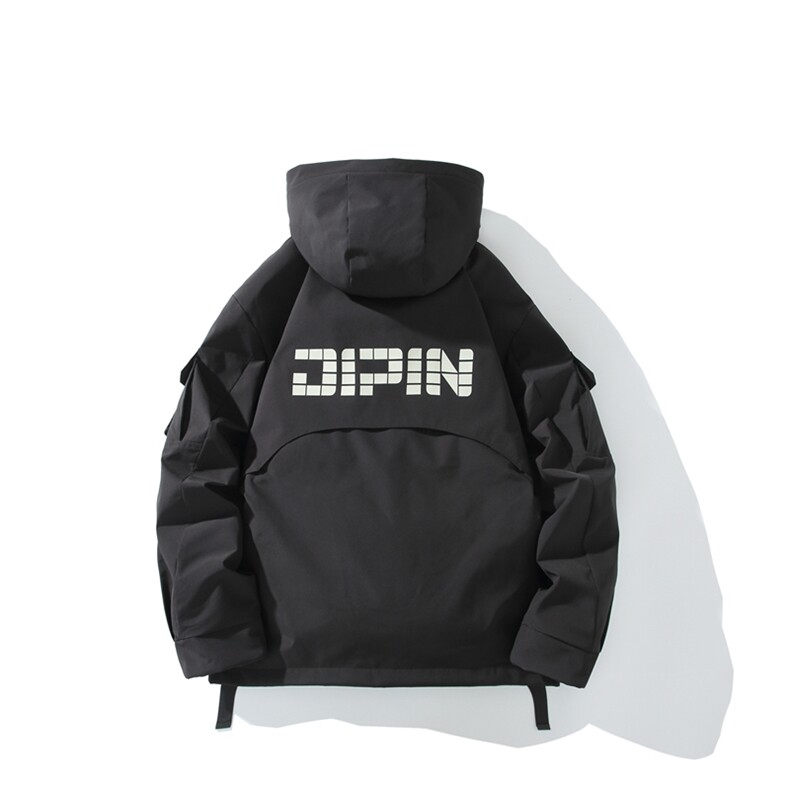 高品质新款工装羽绒衣90白鸭绒连帽加厚宽松羽绒服,男装羽绒服,星座223（原229-2）