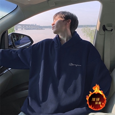 抖音得物供货可提供视频秋冬重磅美式宽松连帽卫衣WKD42，男装卫衣，电商A486