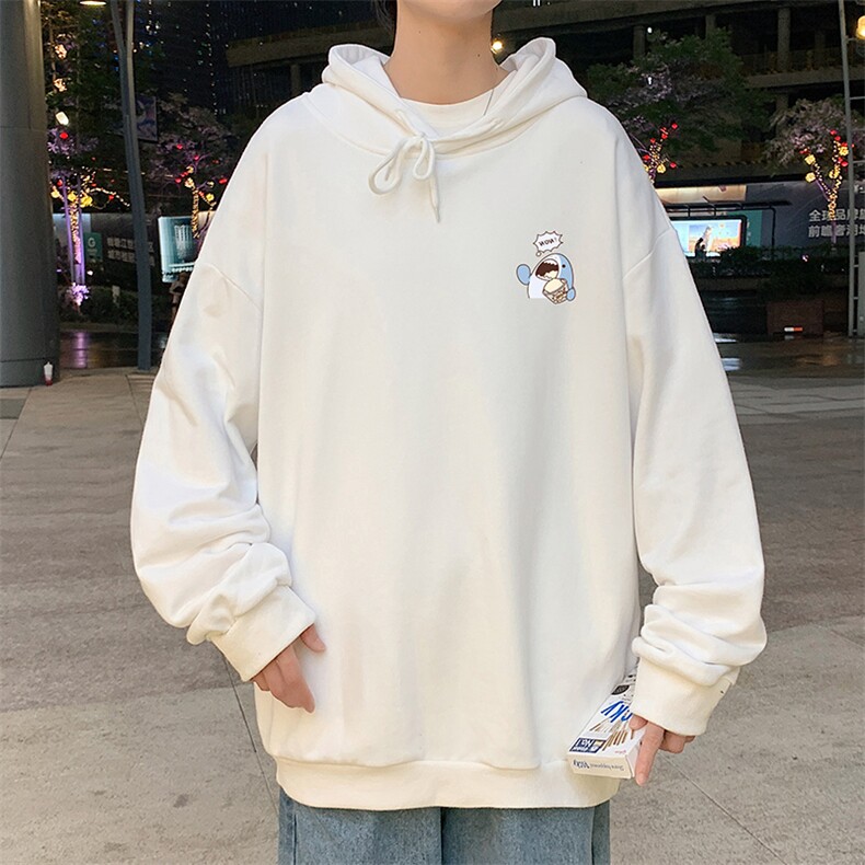 WY2239-P35纯棉连帽卫衣男大码运动帽衫宽松薄外套男,男装卫衣,电商A040