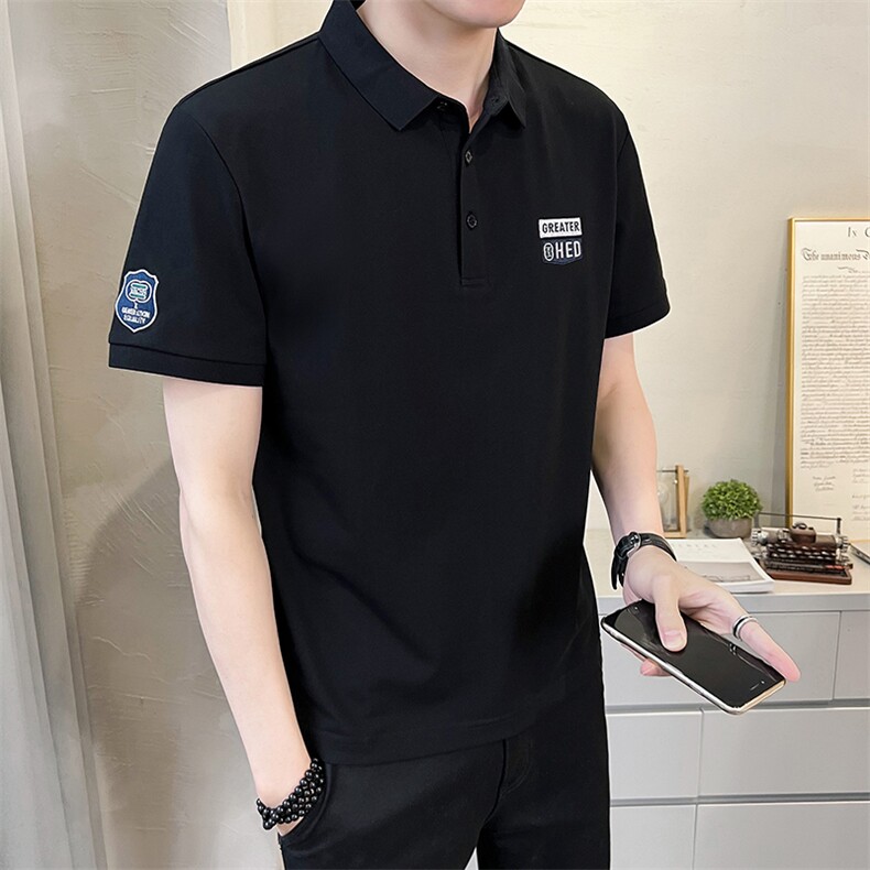 数据款男POLO衫男装翻领短袖时尚休闲T恤DS-A329-PL2093-P50,男装T恤,电商A329