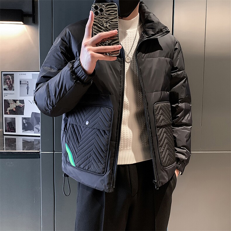 立领款白鸭绒新标50绒保暖休闲大口袋款B226-9009-P195,男装棉衣,电商A210