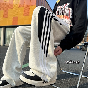 XZ616 秋季新款重磅华棉撞色织带拼接休闲长裤 TY1075 特P35控68图片