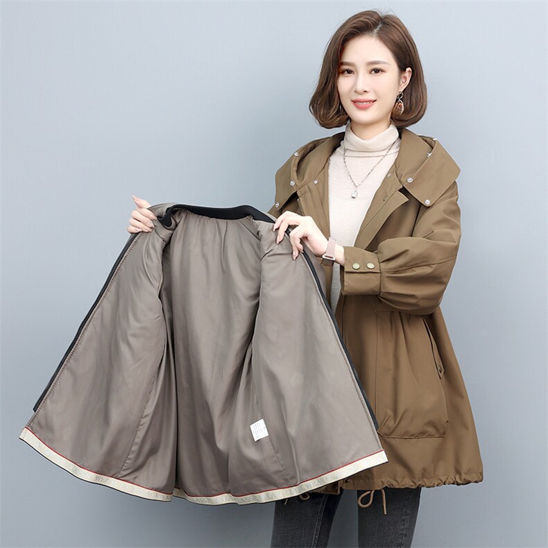 派克服女2021新款冬濑兔毛内胆可脱卸皮草外套中长款,女装派克服,衣之秀