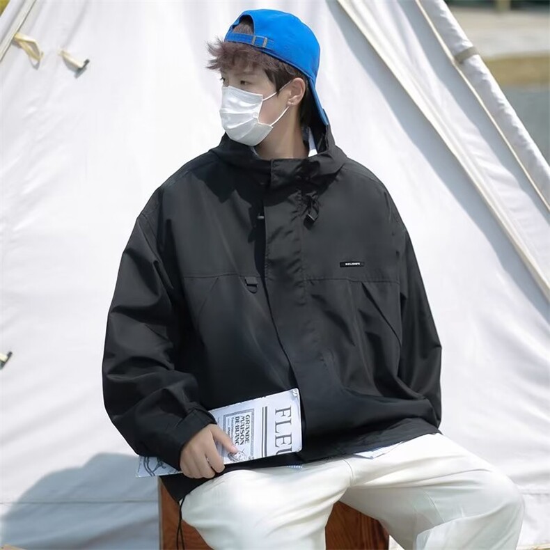 2022冲锋衣潮牌美式hiphop高街外套机能风工装痞帅夹克W5524-P58,男装夹克,星座512-2