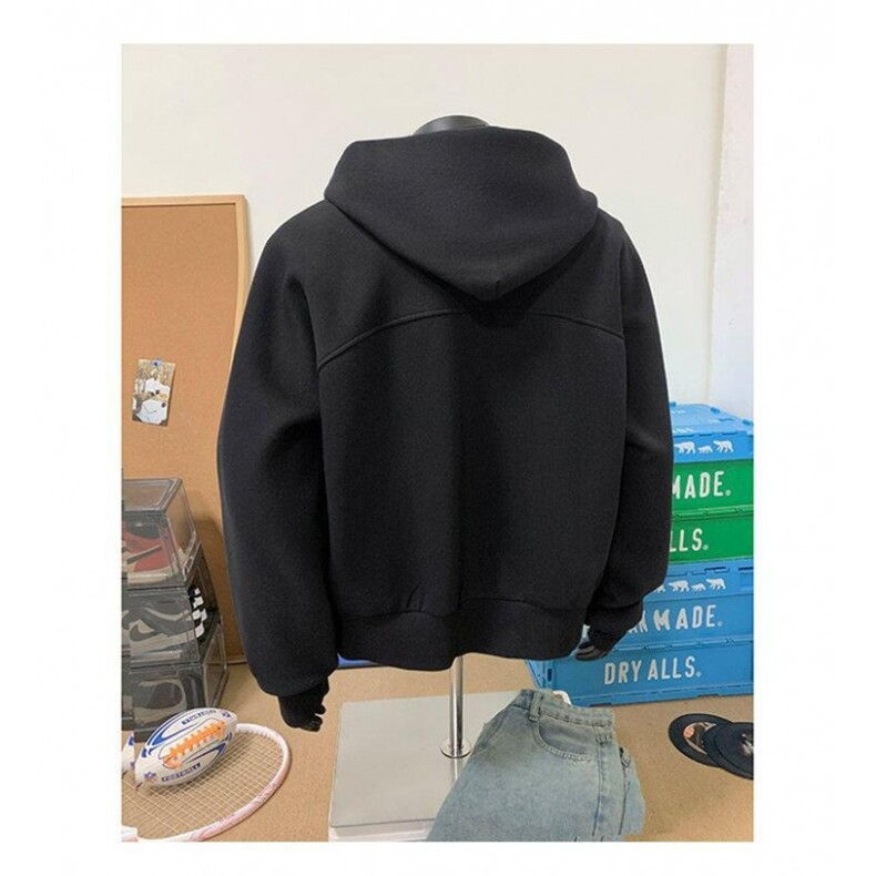秋季复古连帽休闲开衫卫衣男女痞帅运动拉链夹克外套WLA2466-P54,男装夹克,星座1008