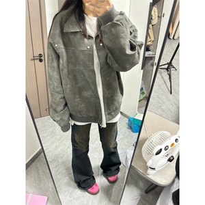 【有货】5333CC-特P80夹棉麂皮衣外套男加厚翻领棉衣