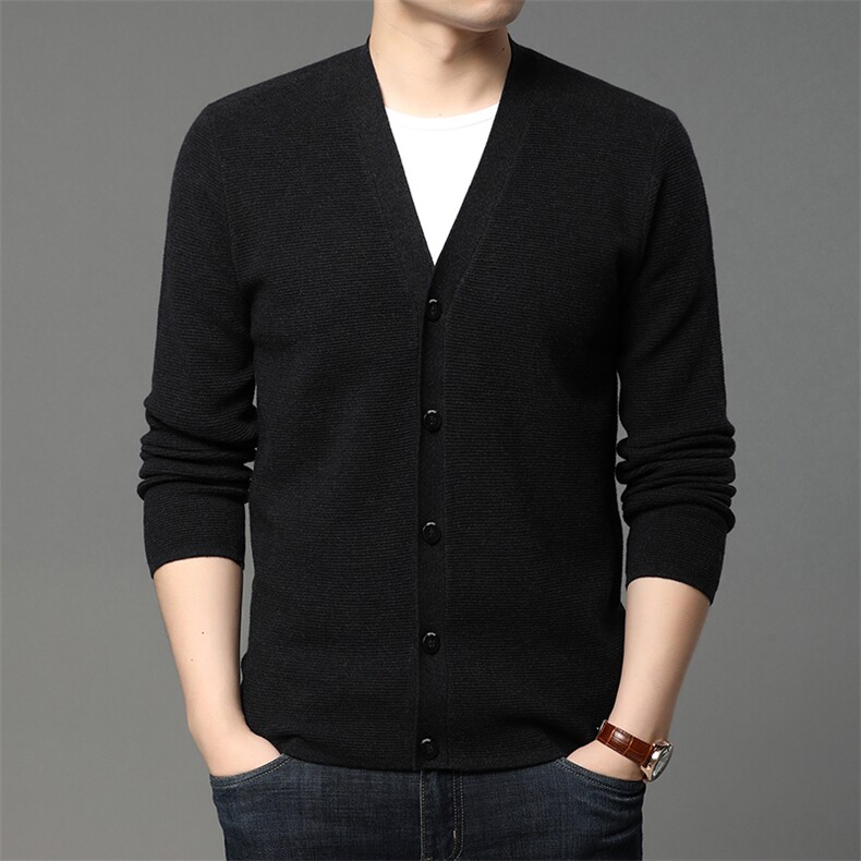 QLM55266男士2023年秋季新款长袖针织开衫青年休闲外套服装P90,男装针织衫/毛衣,电商B360