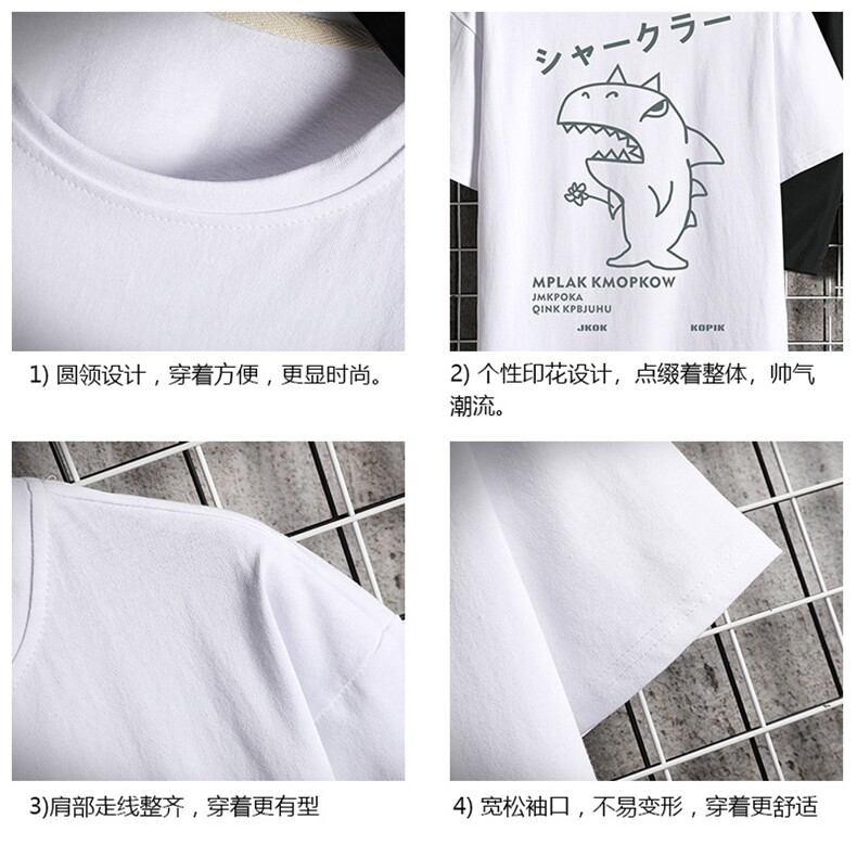 TD56092-P35短袖t恤套装男短裤两件套男装搭配一套帅气,男装T恤,电商A040A