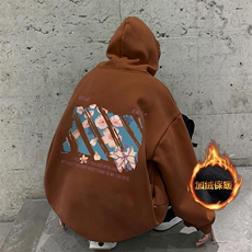 抖音供货、复合重磅加绒现货连帽卫衣宽松D223A-JR-WY2376-特P40，男装卫衣，电商019-1