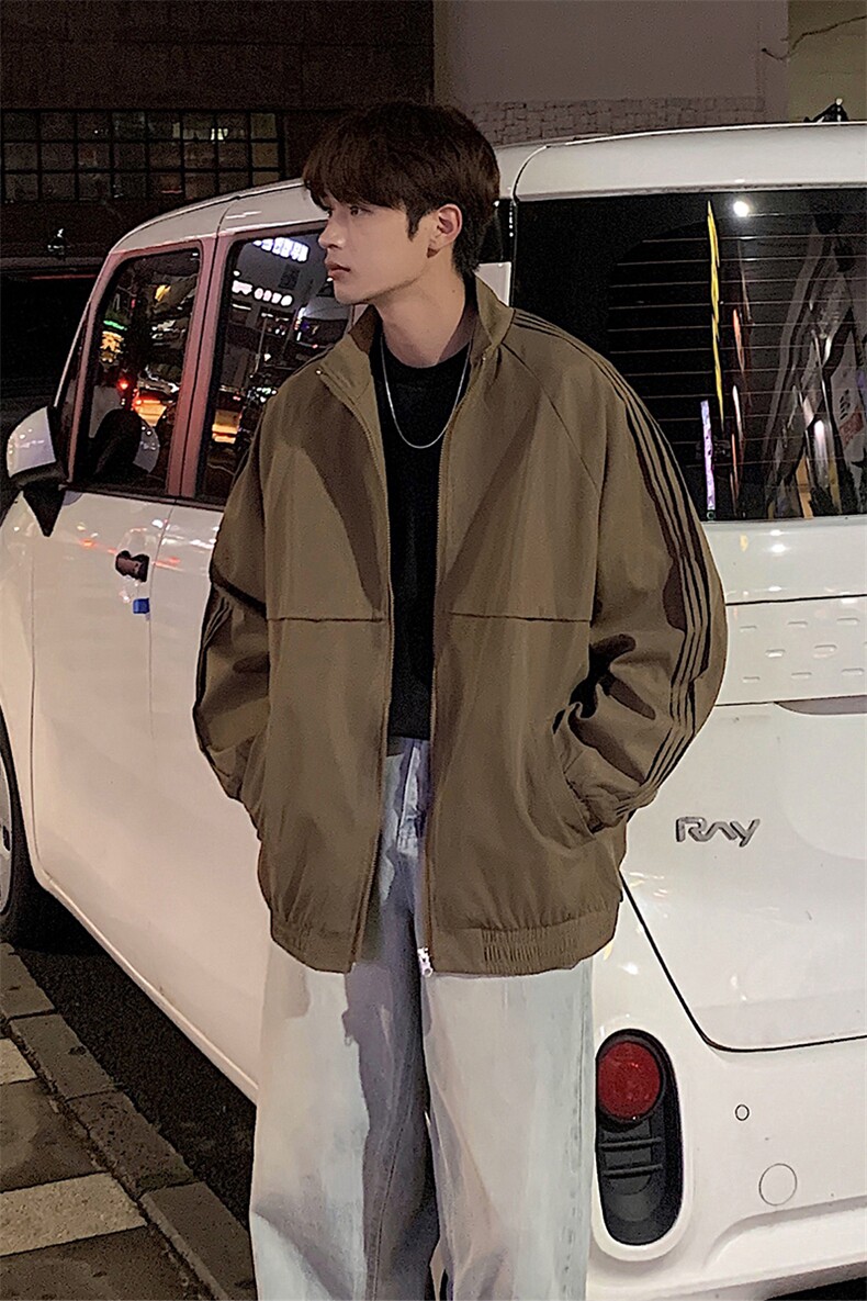 2024秋季新款美式潮牌情侣宽松休闲百搭夹克外套HY428P70控98,男装夹克,电商A102B