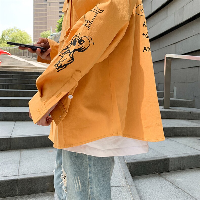 男女19情侣款长袖立体袋衬衫女714-3-C18短袖,男装衬衫,星座1404-3