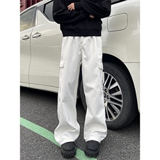2024新款vibe风黑色高街裤子男工装机能潮流休闲裤现货W8200-P46，男装休闲裤，星座512-3
