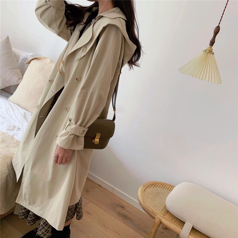 秋款·韩版两穿风衣，女装风衣，郭郭家