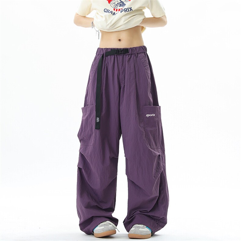 新款多口袋宽松直筒裤高街美式嘻哈裤01XZ211-1-K2552-P60控88,男装休闲裤,星座211-1