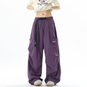 新款多口袋宽松直筒裤高街美式嘻哈裤01XZ211-1-K2552-P60控88