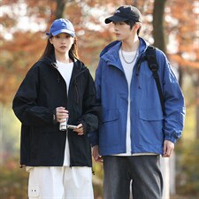 男士防晒衣连帽情侣休闲外套宽松夹克春夏户外潮流A266-FS001-P35，男装防晒衣，电商A266