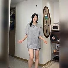 美式潮牌polo衫男女夏季cleanfit重磅短袖宽松T恤衫LHT1899-p35，男装Polo衫，星座1008