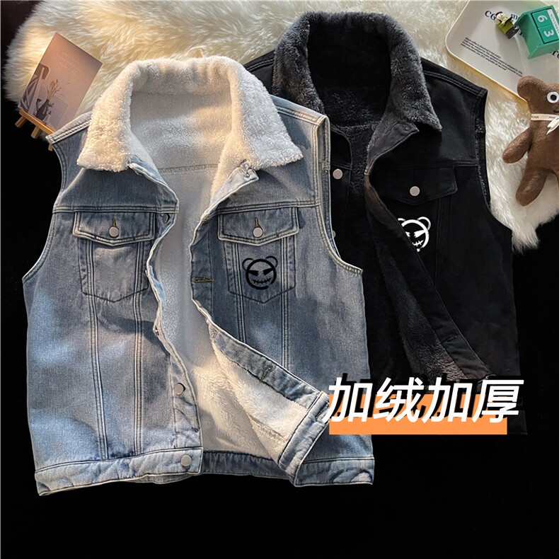 MJ221J-p68-限价98 M-5XL抖音情侣棉马甲男外穿大码羊羔毛cityboy图片