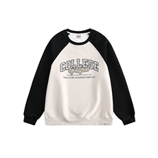 2025秋美式复古圆领套头卫衣380g--5109，男装卫衣，电商S012（CATTEE）